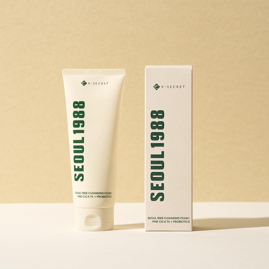 [K-SECRET] SEOUL 1988 Cleansing Foam : Pine Cica 1% + Probiotics