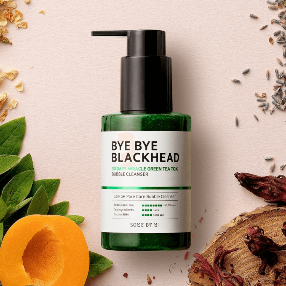 [SOME BY MI] Bye Bye Blackhead 30 Days Miracle Green Tea Tox Bubble Cleanser 120g ***VIG. 12/2025***