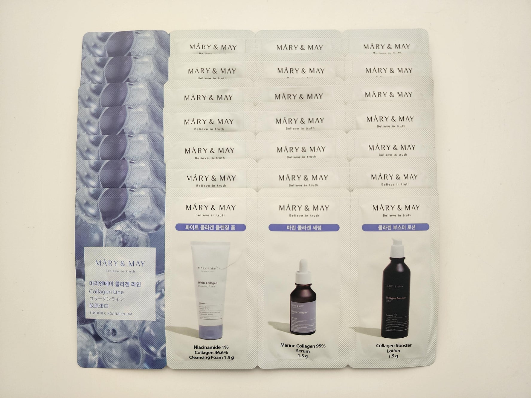 [MARY&MAY] Collagen Line 3 Step Sachet [Muestra de 3 pasos de Colágeno]