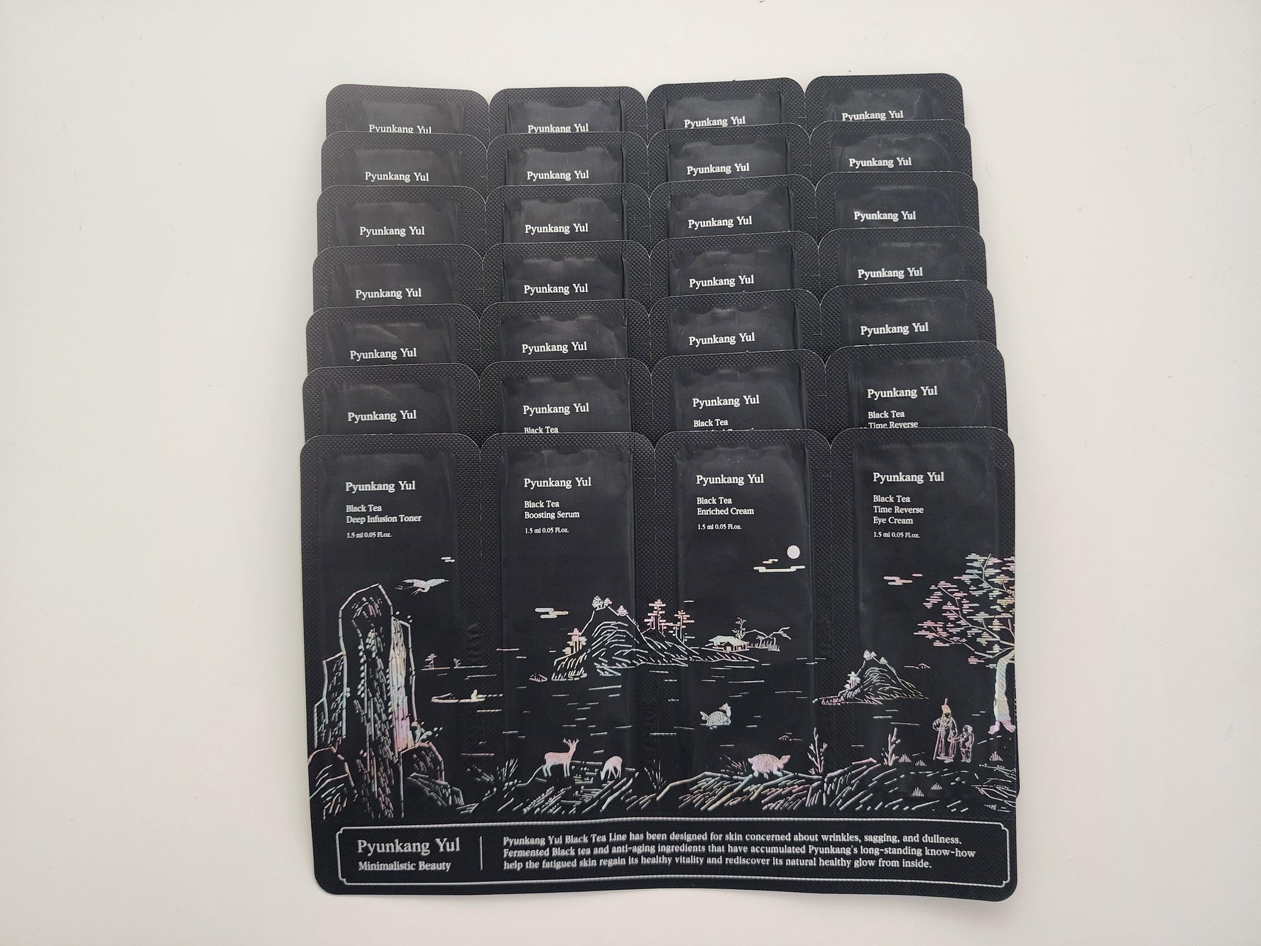 [PYUNKANG YUL] Black Tea Sample Pouch [Muestra de Línea de Té Negro de 4 pasos de Pyunkang Yul]