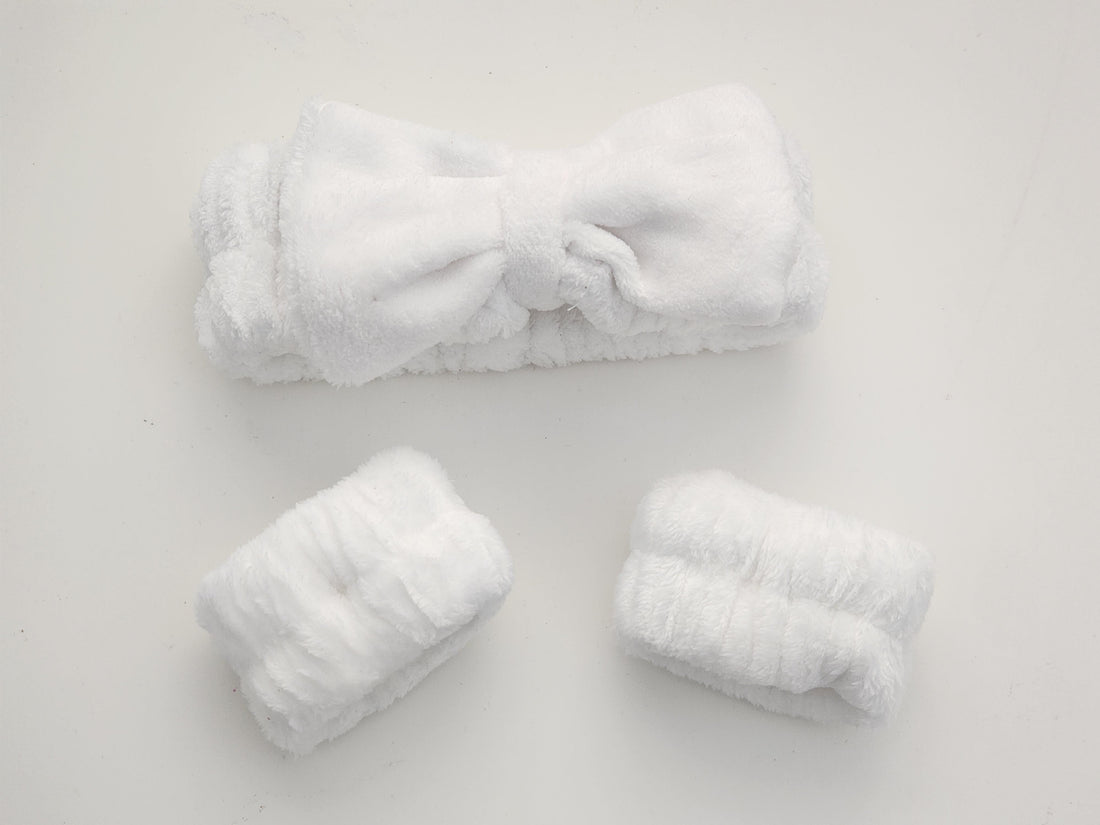 Set de banda para el cabello y muñequeras
