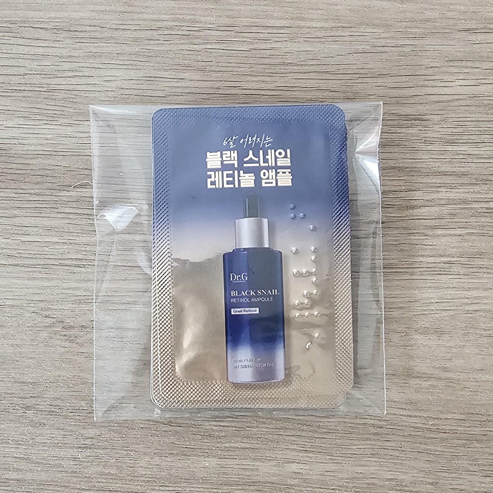 [DR.G] Black Snail Retinol Ampoule 5 muestras de 2 ml c/u