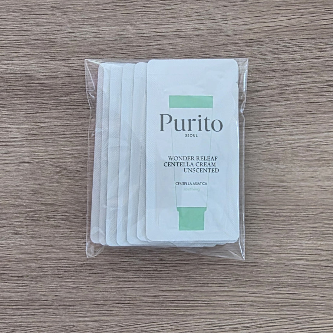 [PURITO] Wonder Releaf Centella Cream Unscented 10 muestras de 1ml c/u
