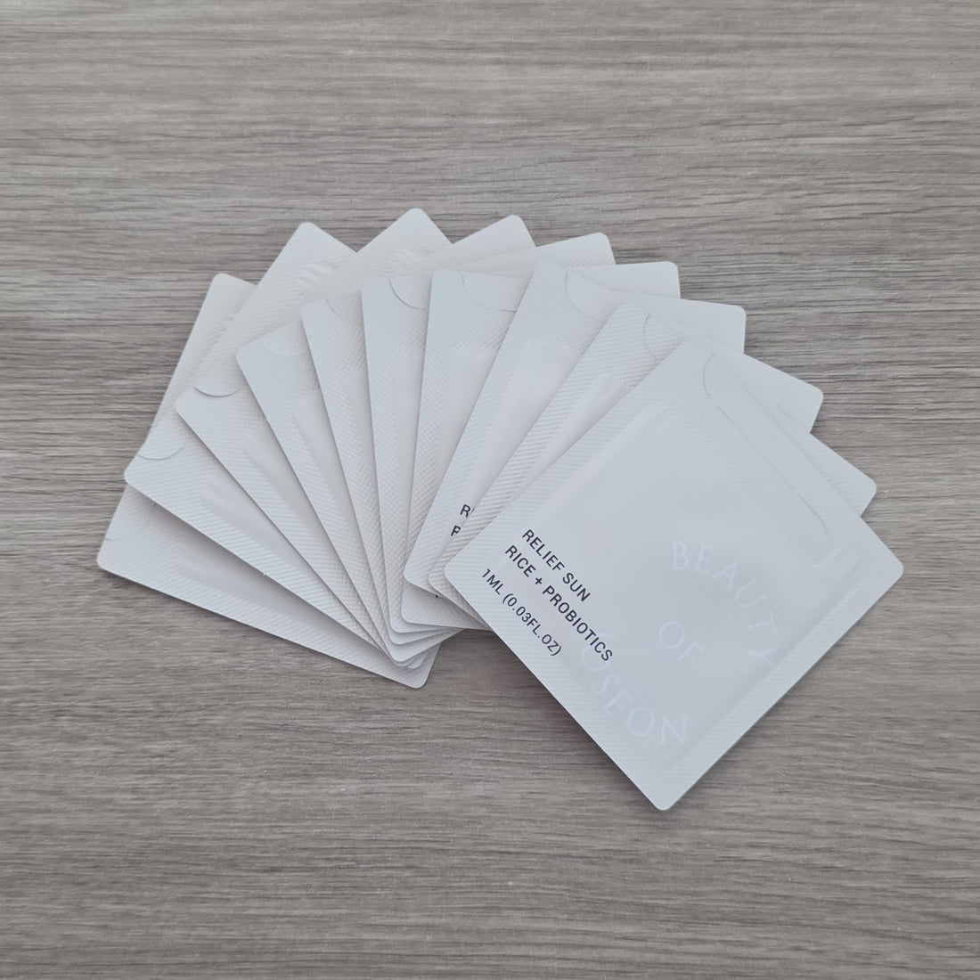 [BEAUTY OF JOSEON] Relief Sun: Rice + Probiotics+ SPF50 10 muestras de 1ml c/u