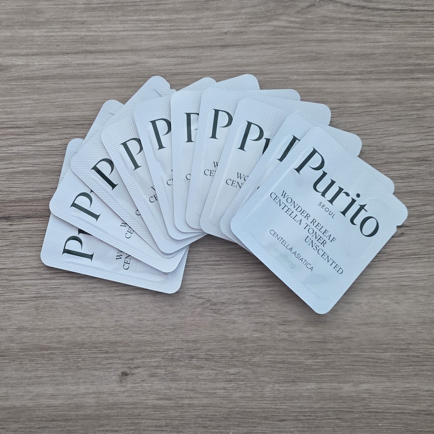 [PURITO] Wonder Releaf Centella Toner Unscented 10 muestras de 1ml c/u