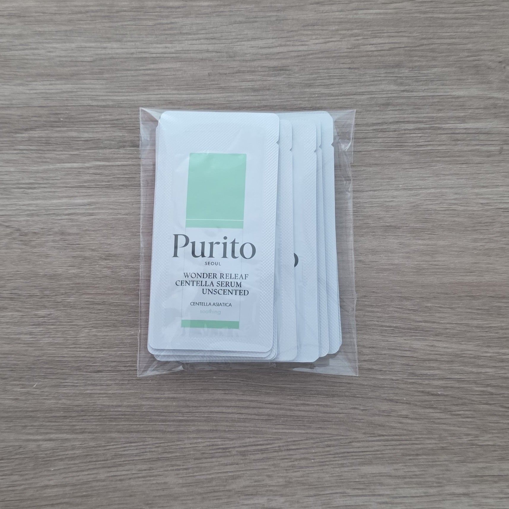 [PURITO] Wonder Releaf Centella Serum Unscented 10 muestras de 1ml c/u