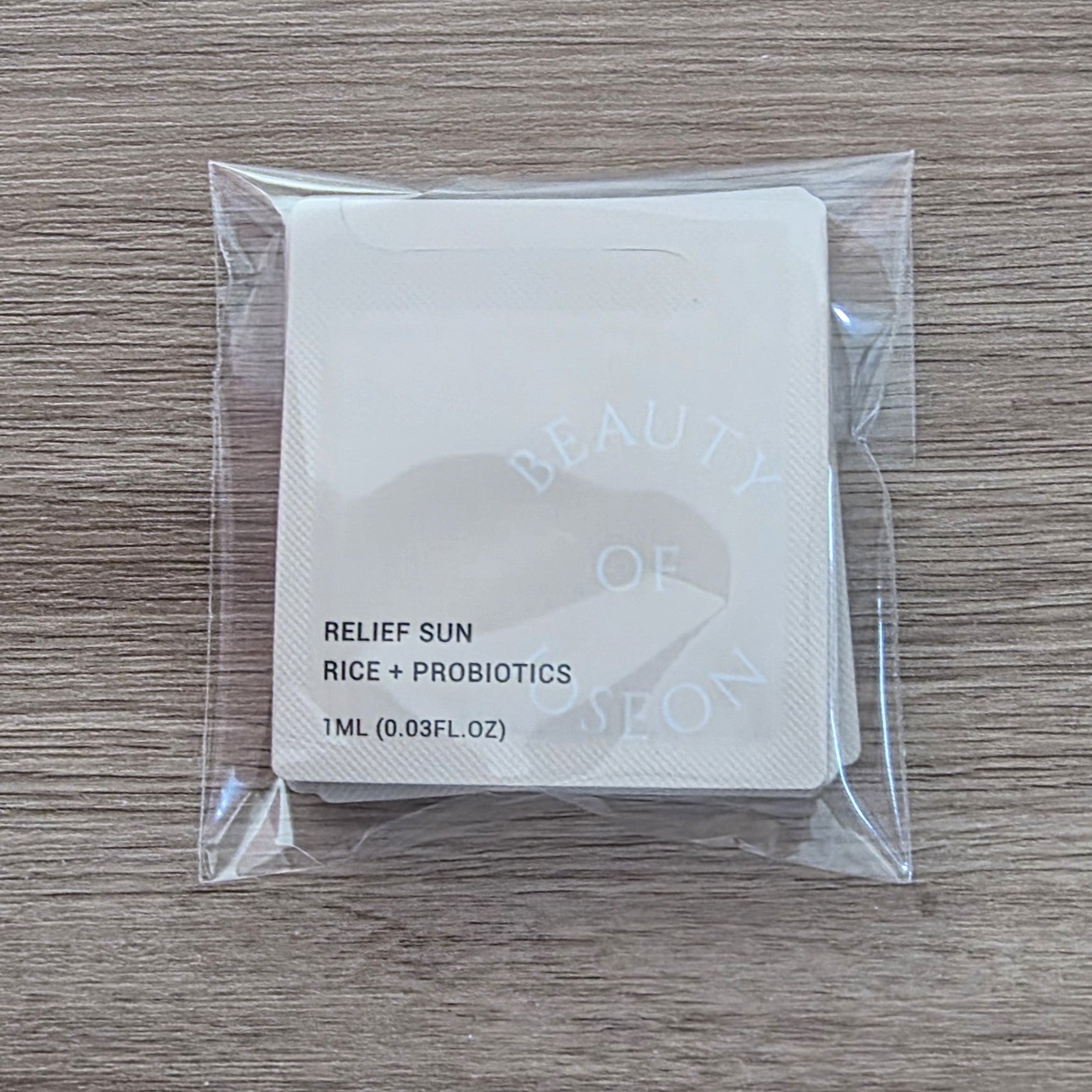 [BEAUTY OF JOSEON] Relief Sun: Rice + Probiotics+ SPF50 10 muestras de 1ml c/u