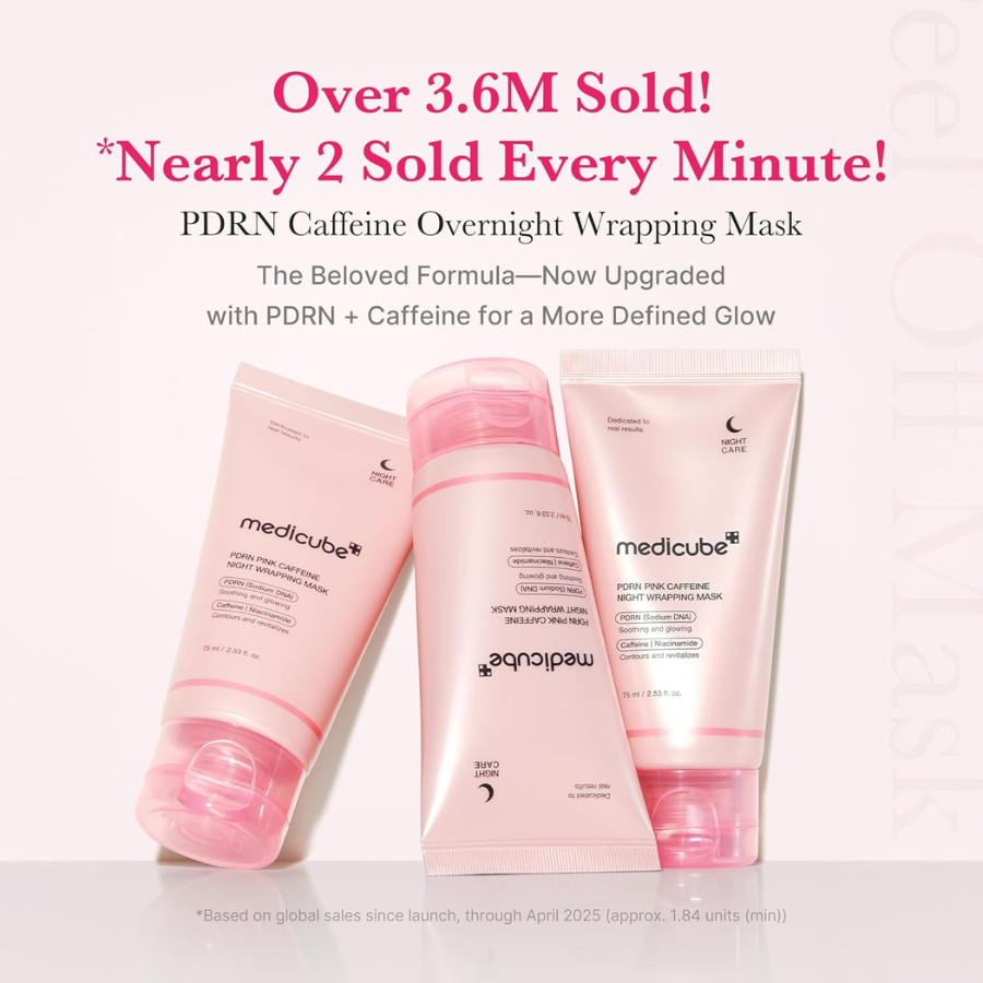 [MEDICUBE] PDRN Pink Caffeine Night Wrapping Mask 75ml