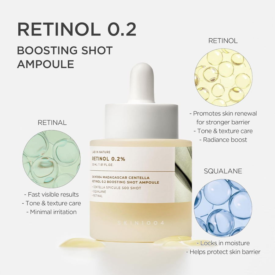 [SKIN1004] Madagascar Centella Retinol 0.2 Boosting Shot Ampoule 30ml