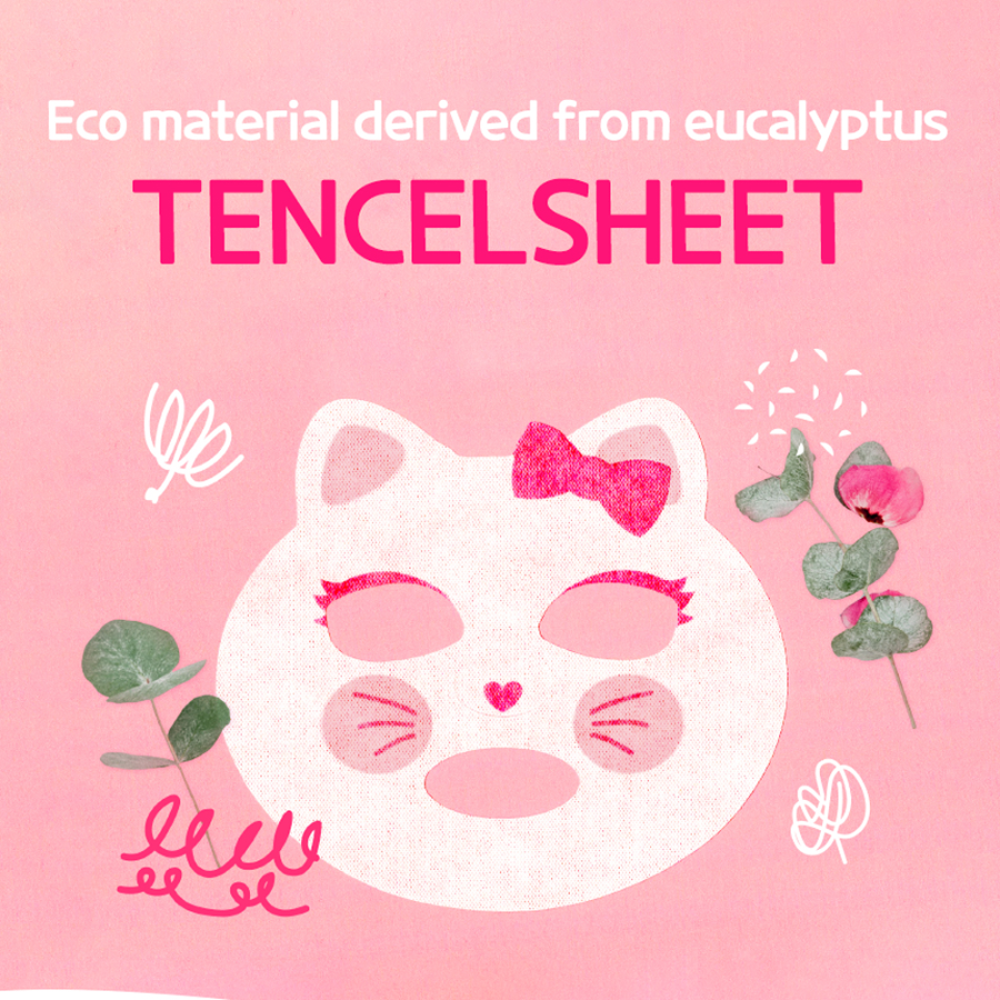[I'M PINKY] Kids Moisture Kitten Sheet Mask 1pz