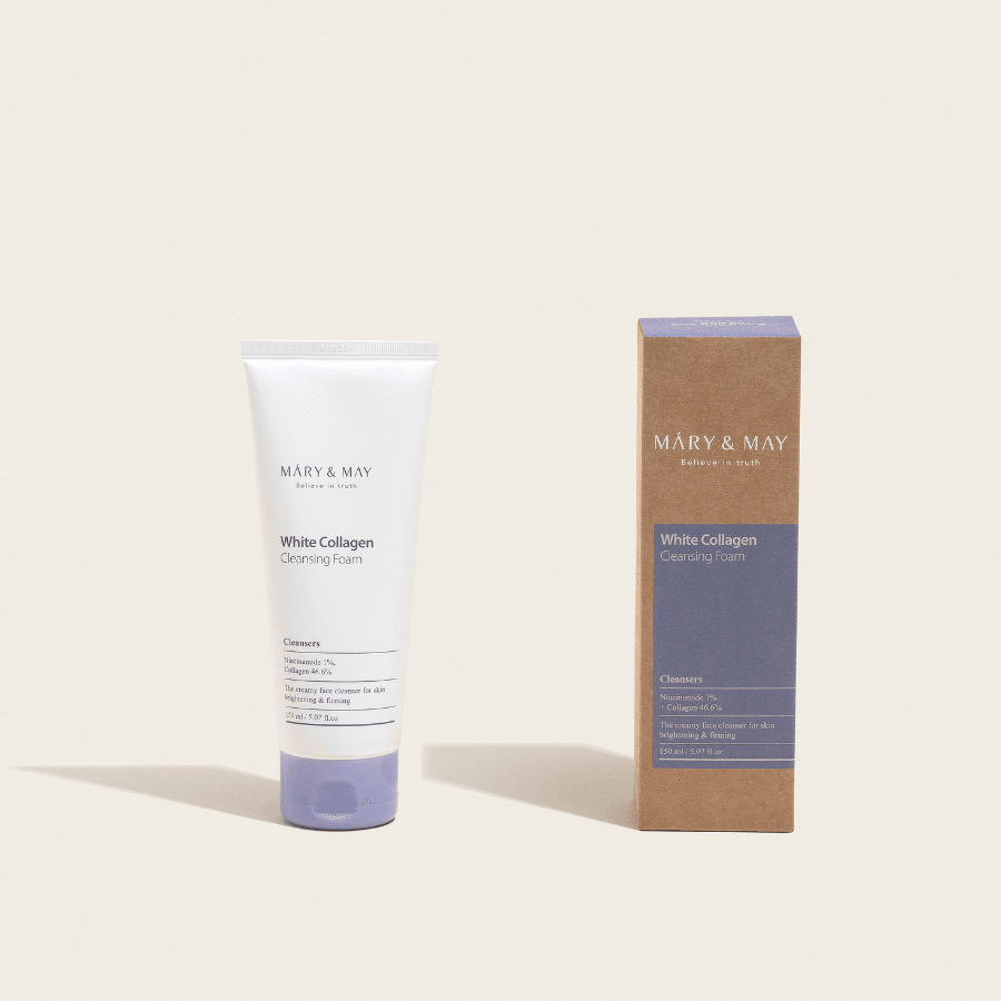[MARY&MAY] White Collagen cleansing foam 150ml