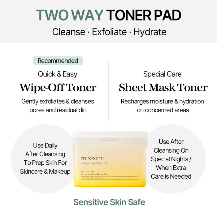 [MIXSOON] Bean Toner Pad [70 pz]