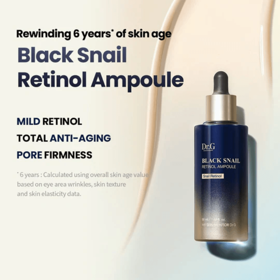 [DR.G] Black Snail Retinol Ampoule 5 muestras de 2 ml c/u