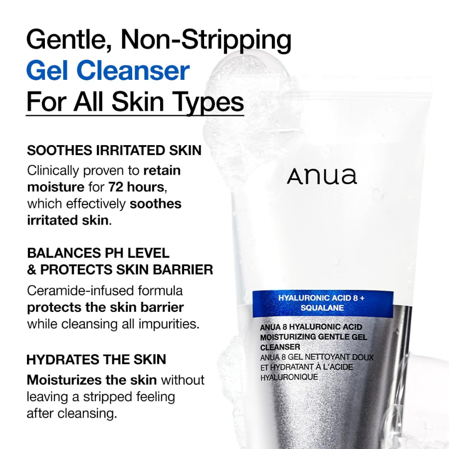 [ANUA] 8 Hyaluronic Acid Moisturizing Gentle Gel Cleanser 150ml