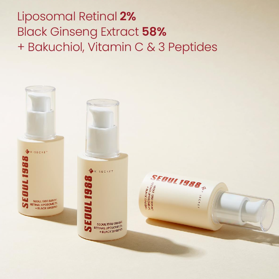 [K-SECRET] SEOUL 1988 Serum: Retinal Liposome 2% + Black Ginseng 30ml