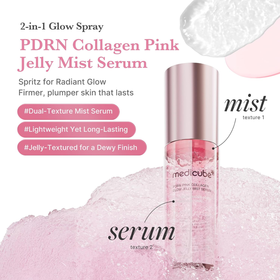 [MEDICUBE] PDRN Pink Collagen Glow Jelly Mist Serum 100ml