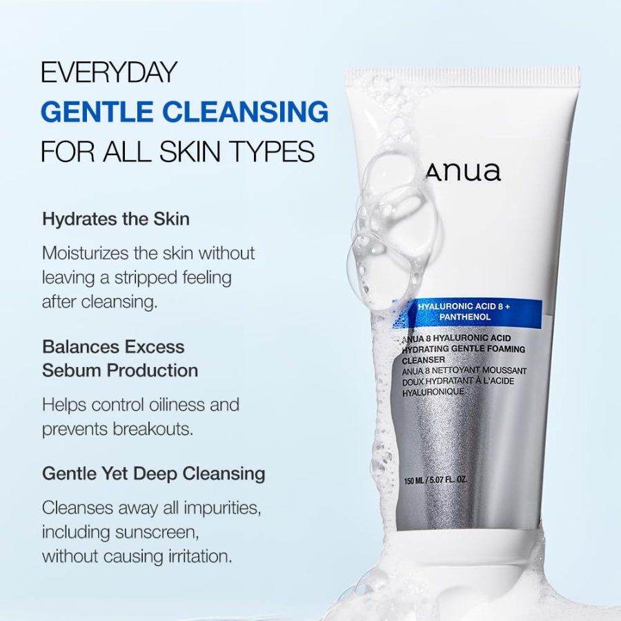 [ANUA] 8 Hyaluronic Acid Hydrating Gentle Foaming Cleanser 150ml