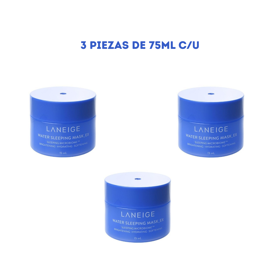 [LANEIGE] Water Sleeping Mask 3 pzs de 15ml c/u