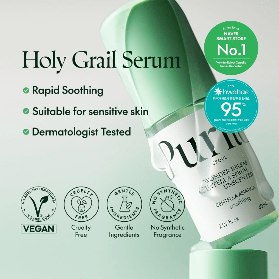[PURITO] Wonder Releaf Centella Serum Unscented 60ml