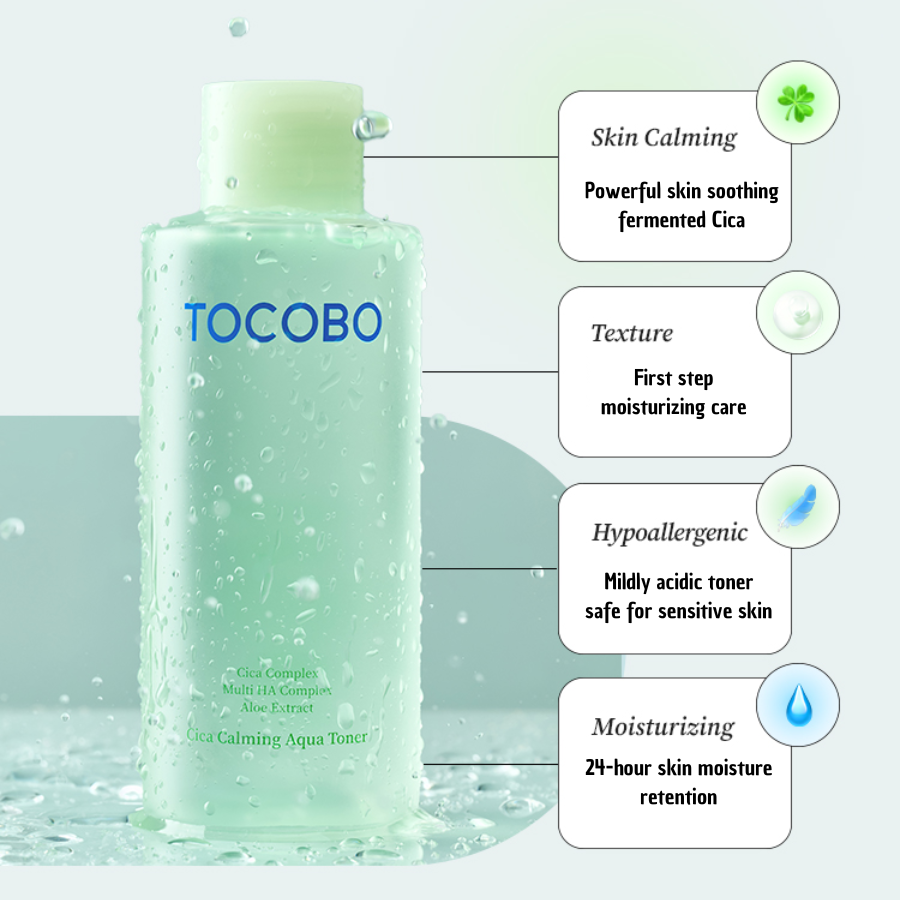[TOCOBO] Cica Calming Aqua Toner 5 muestras de 2ml c/u