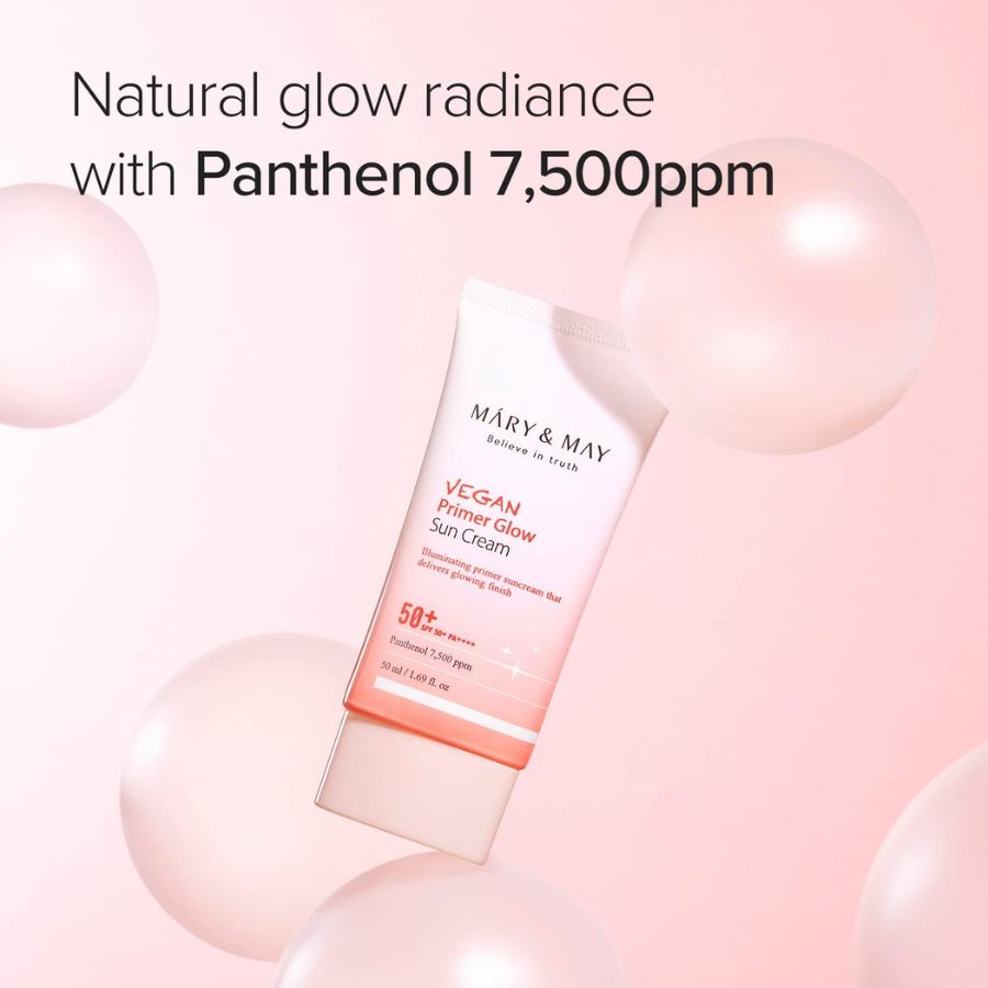 [MARY&MAY] Vegan Primer Glow Sun Cream SPF50+ PA++++ 50ml