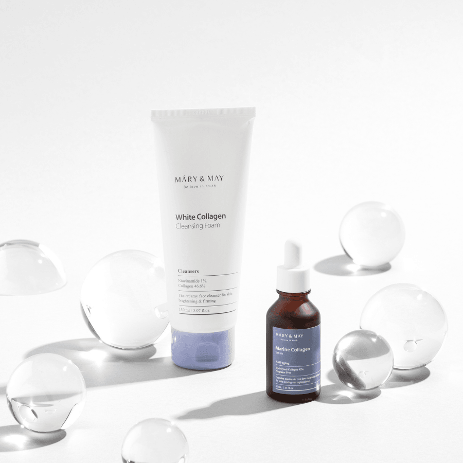 [MARY&MAY] White Collagen cleansing foam 150ml
