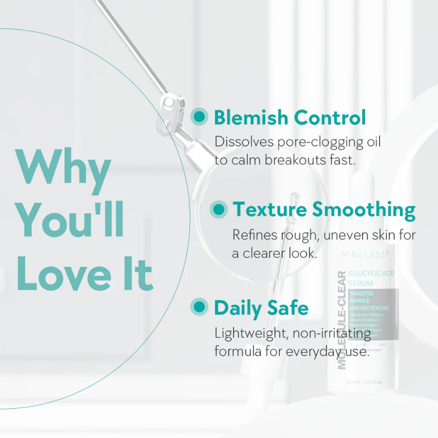 [NINE LESS] Molecule-Clear Salicylic Acid Serum 30ml