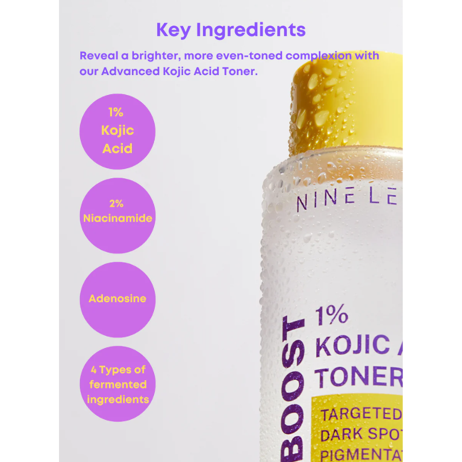 [NINE LESS] B-Boost 1% Kojic Acid Toner 200ml