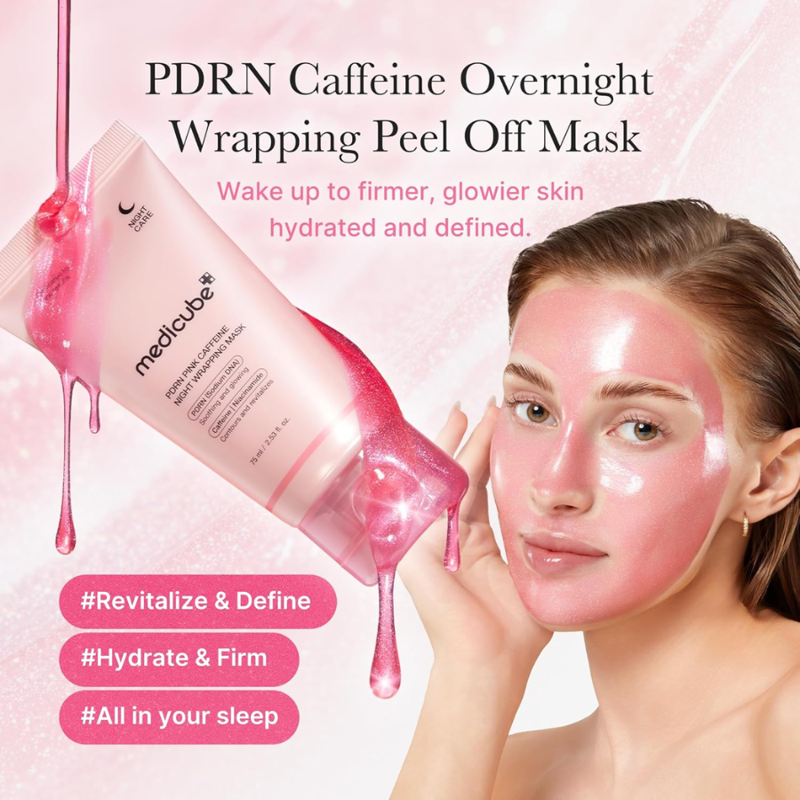 [MEDICUBE] PDRN Pink Caffeine Night Wrapping Mask 75ml