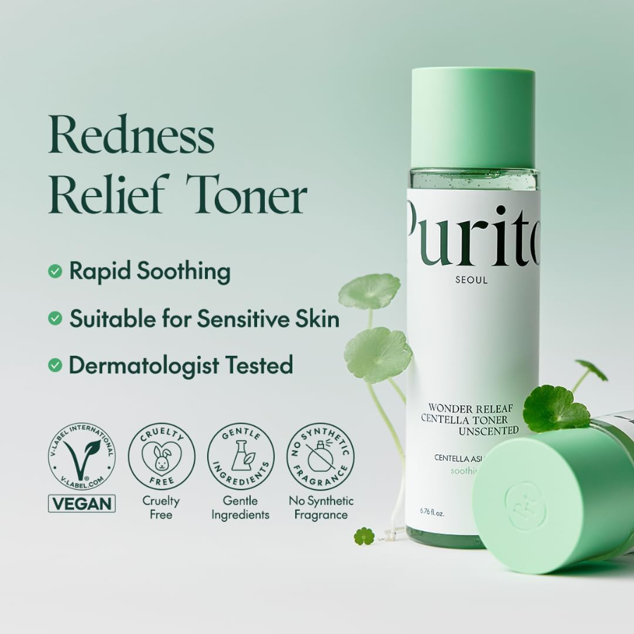 [PURITO] Wonder Releaf Centella Toner Unscented 10 muestras de 1ml c/u