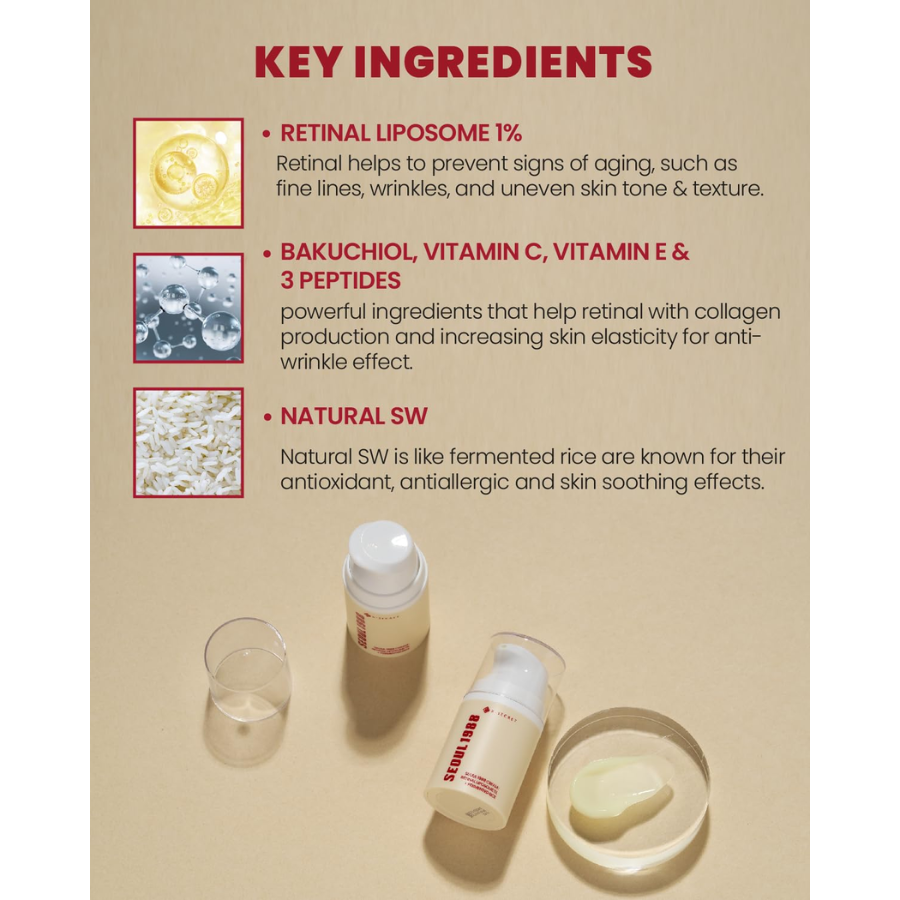 [K-SECRET] SEOUL 1988 Cream : Retinal Liposome 1% + Fermented Rice 50ml