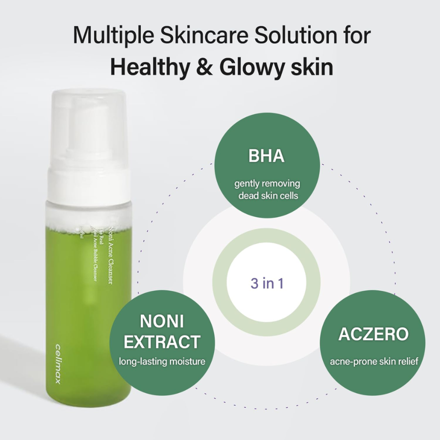 [CELIMAX] Noni Acne Bubble Cleanser 155ml