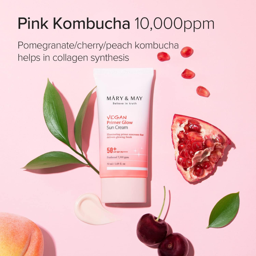 [MARY&MAY] Vegan Primer Glow Sun Cream SPF50+ PA++++ 50ml