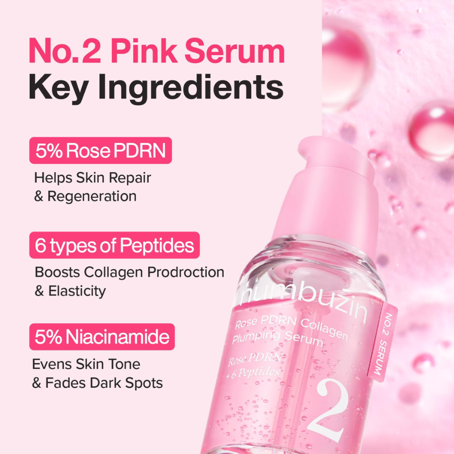 [NUMBUZIN] No.2 Rose PDRN Collagen Plumping Serum 30ml