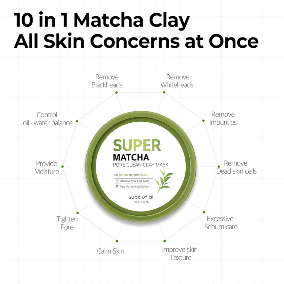 [SOME BY MI] Super Matcha Pore Clean Clay Mask 100g
