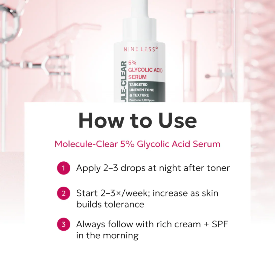 [NINE LESS] Molecule-Clear 5% Glycolic Acid Serum 30ml