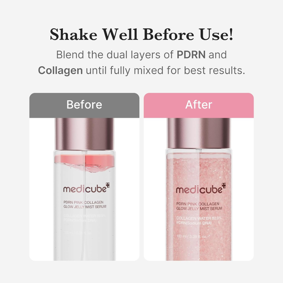 [MEDICUBE] PDRN Pink Collagen Glow Jelly Mist Serum 100ml