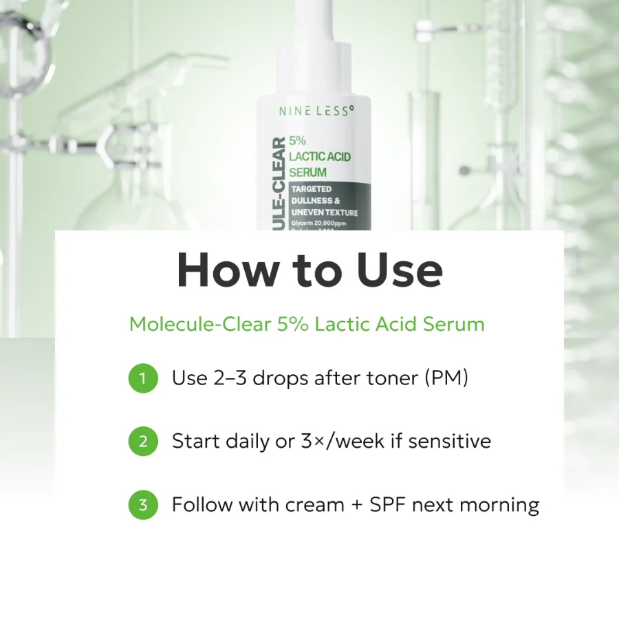 [NINE LESS] Molecule-Clear 5% Lactic Acid Serum 30ml