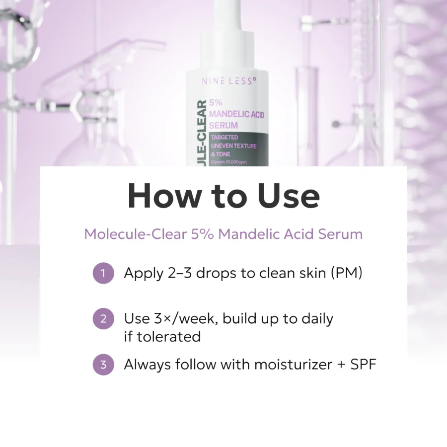 [NINE LESS] Molecule-Clear 5% Mandelic Acid Serum 30ml