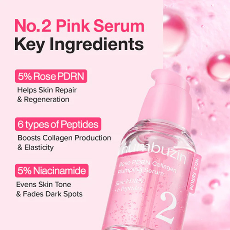 [NUMBUZIN] No.2 Rose PDRN Collagen Plumping Serum DUO 1.2ml 5pzs de c/u