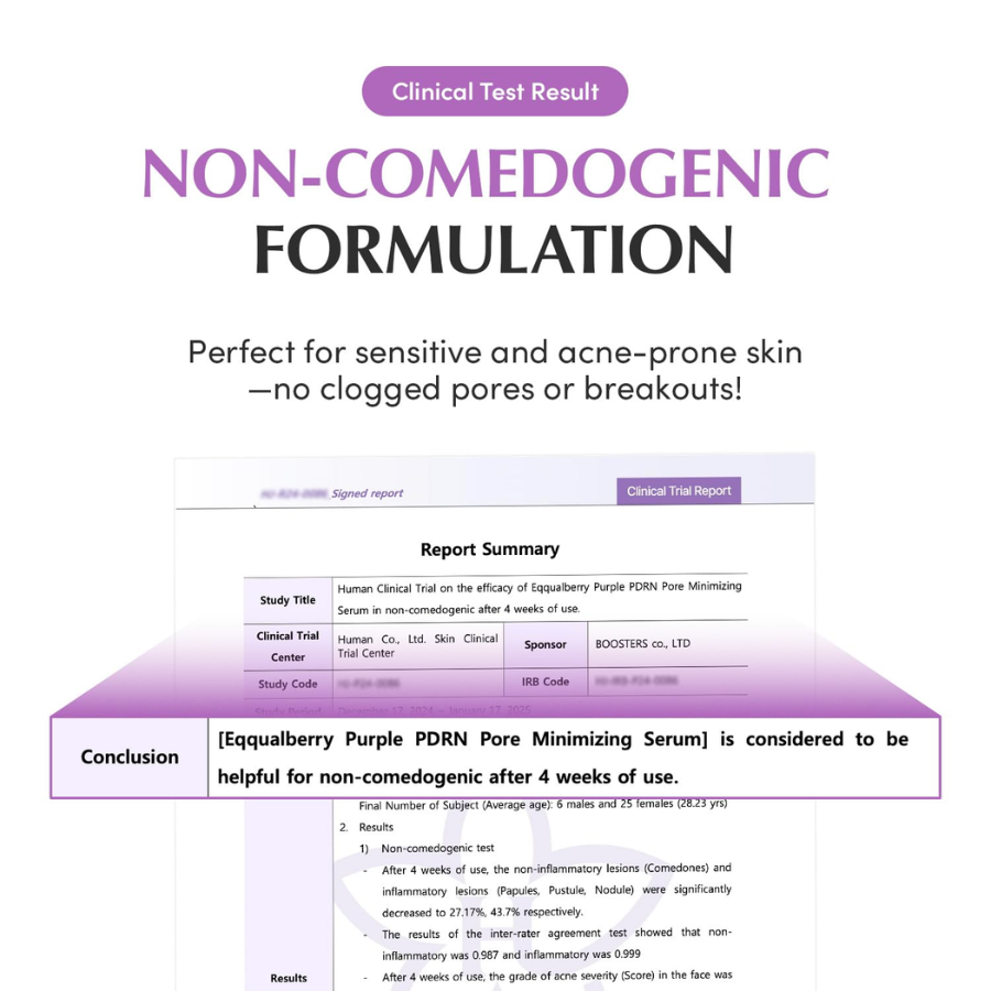 [EQQUALBERRY] Purple PDRN Pore Minimizing Serum 30ml