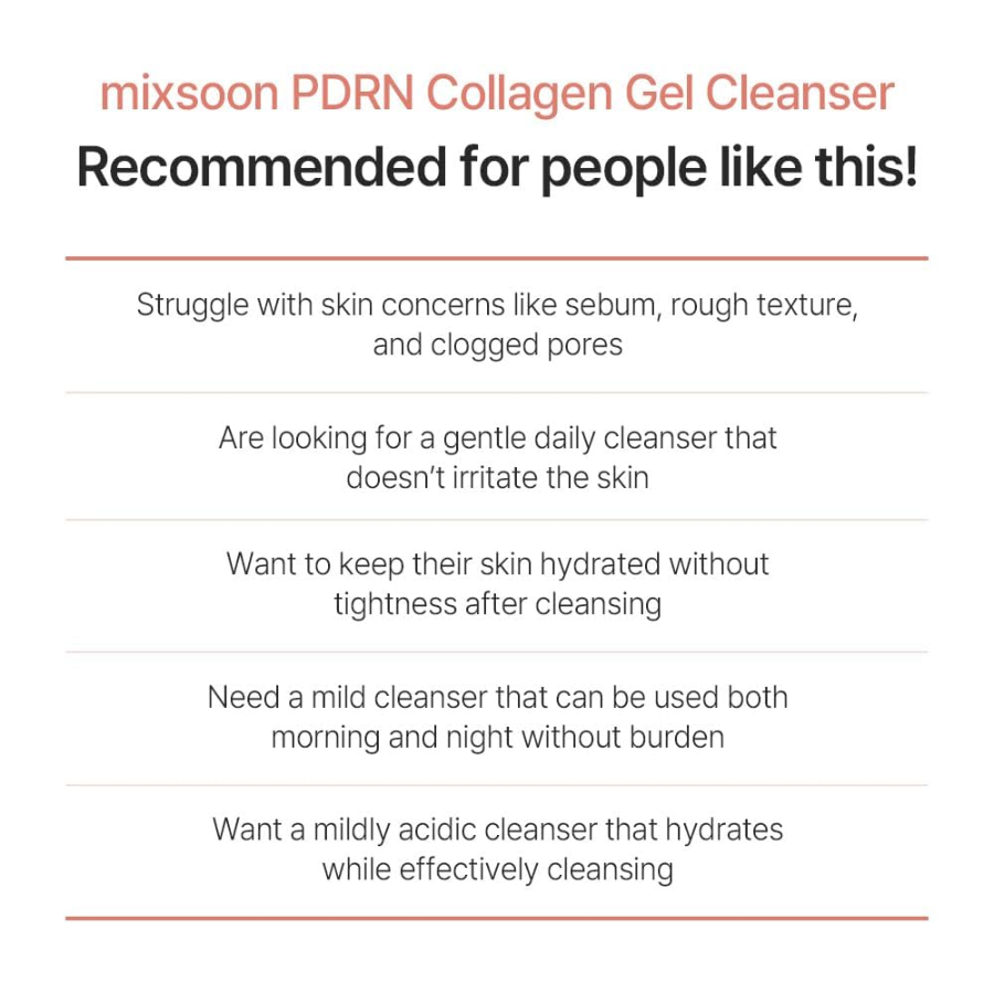 [MIXSOON] PDRN Collagen Gel Cleanser 100ml