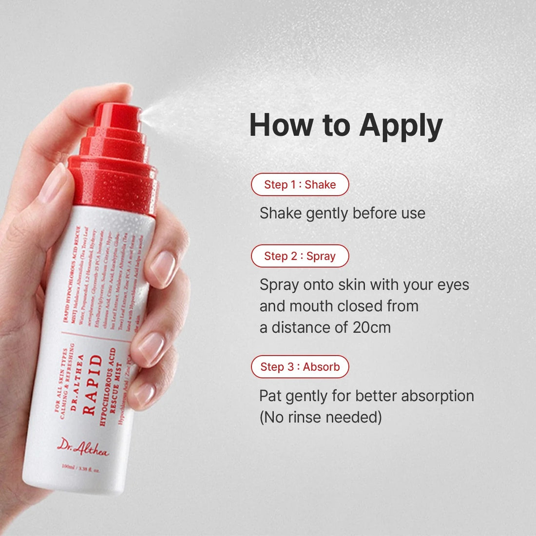 [DR.ALTHEA] Rapid Hypochlorous Acid Rescue Mist
