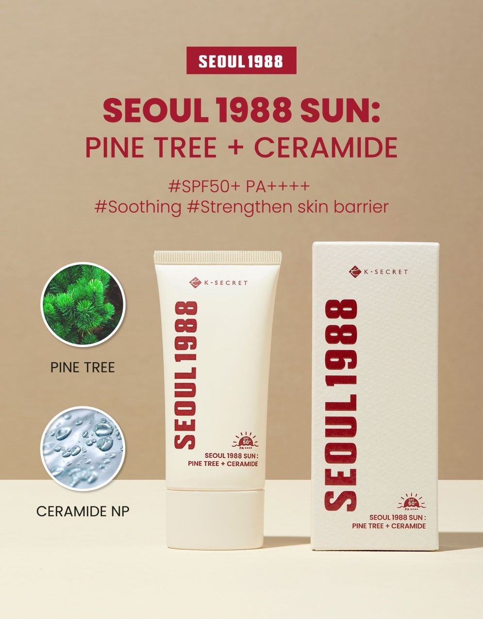 [K-SECRET] SEOUL 1988 Sun : Pine Tree + Ceramide [50ml]