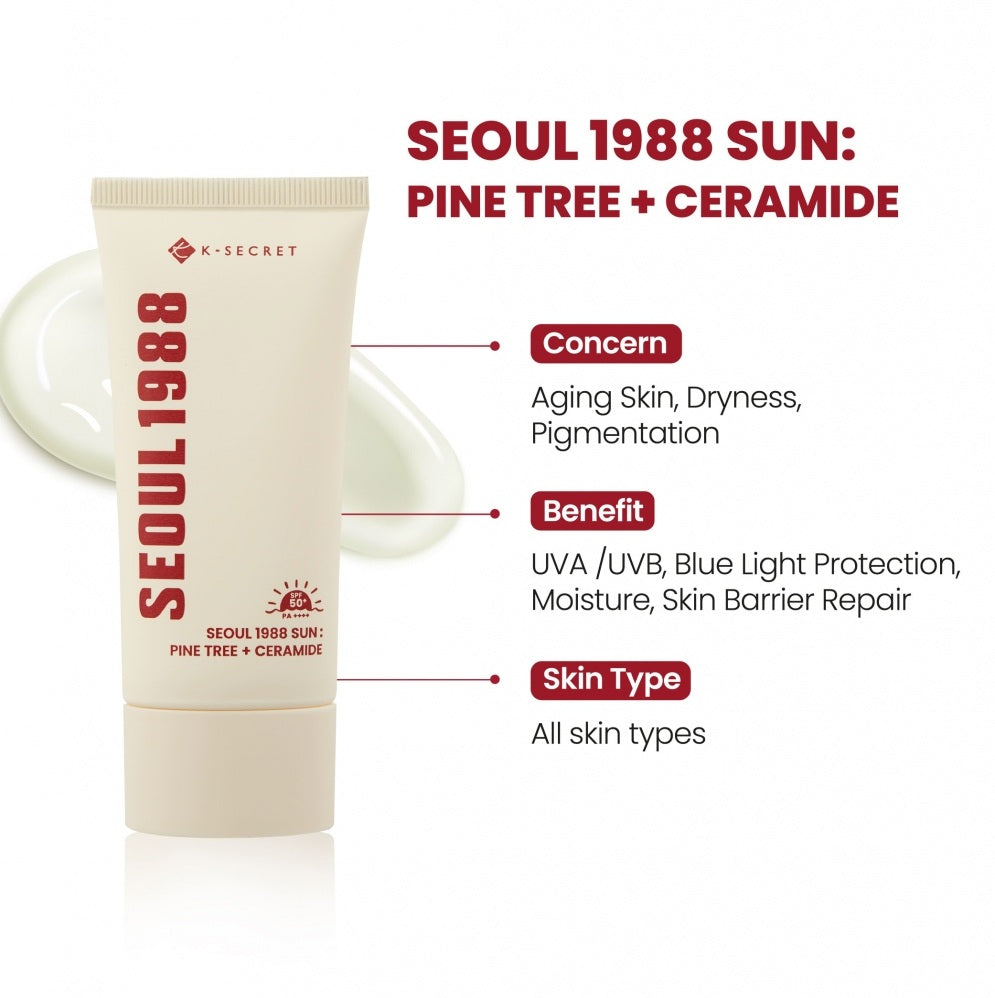 [K-SECRET] SEOUL 1988 Sun : Pine Tree + Ceramide [50ml]