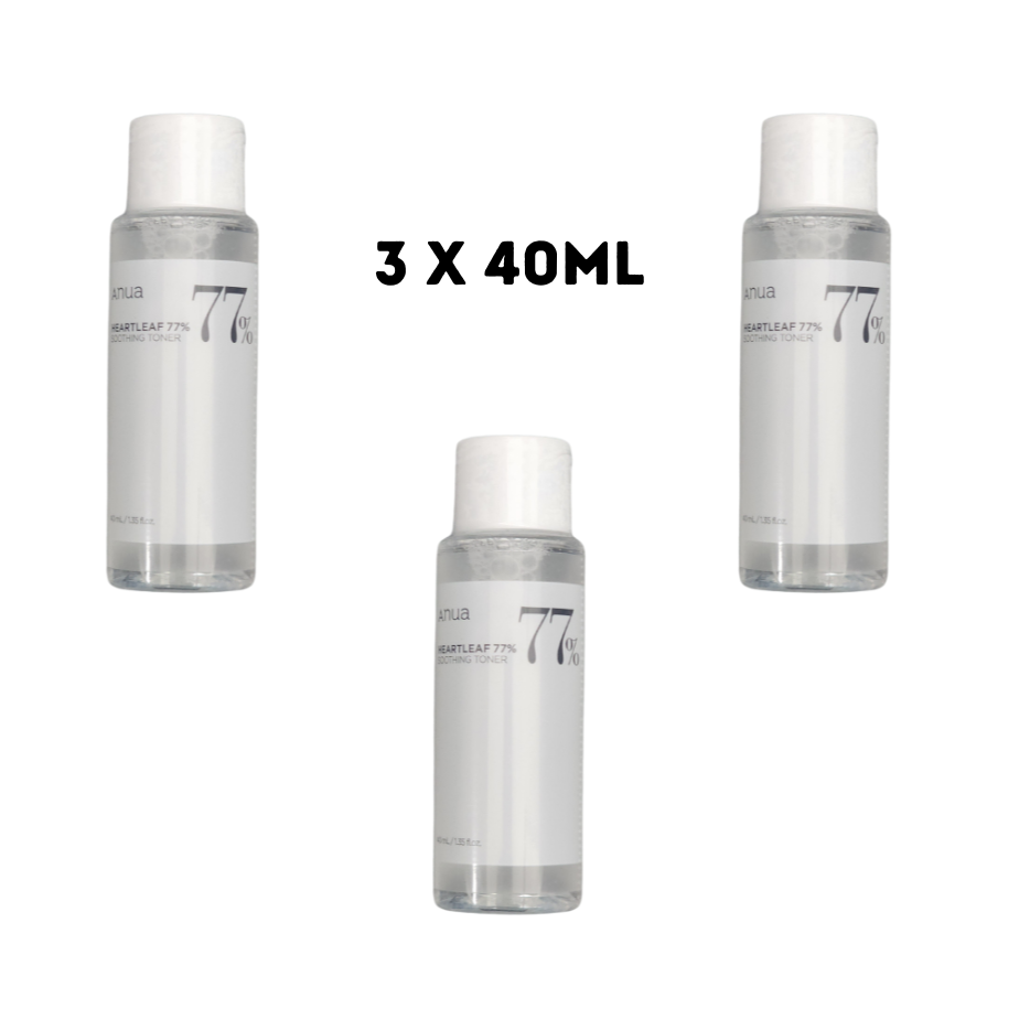[ANUA] Heartleaf 77% Soothing Toner Mini 40 ml 3 piezas