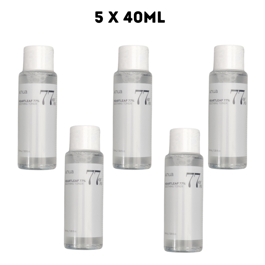 [ANUA] Heartleaf 77% Soothing Toner Mini 40ml 5 piezas