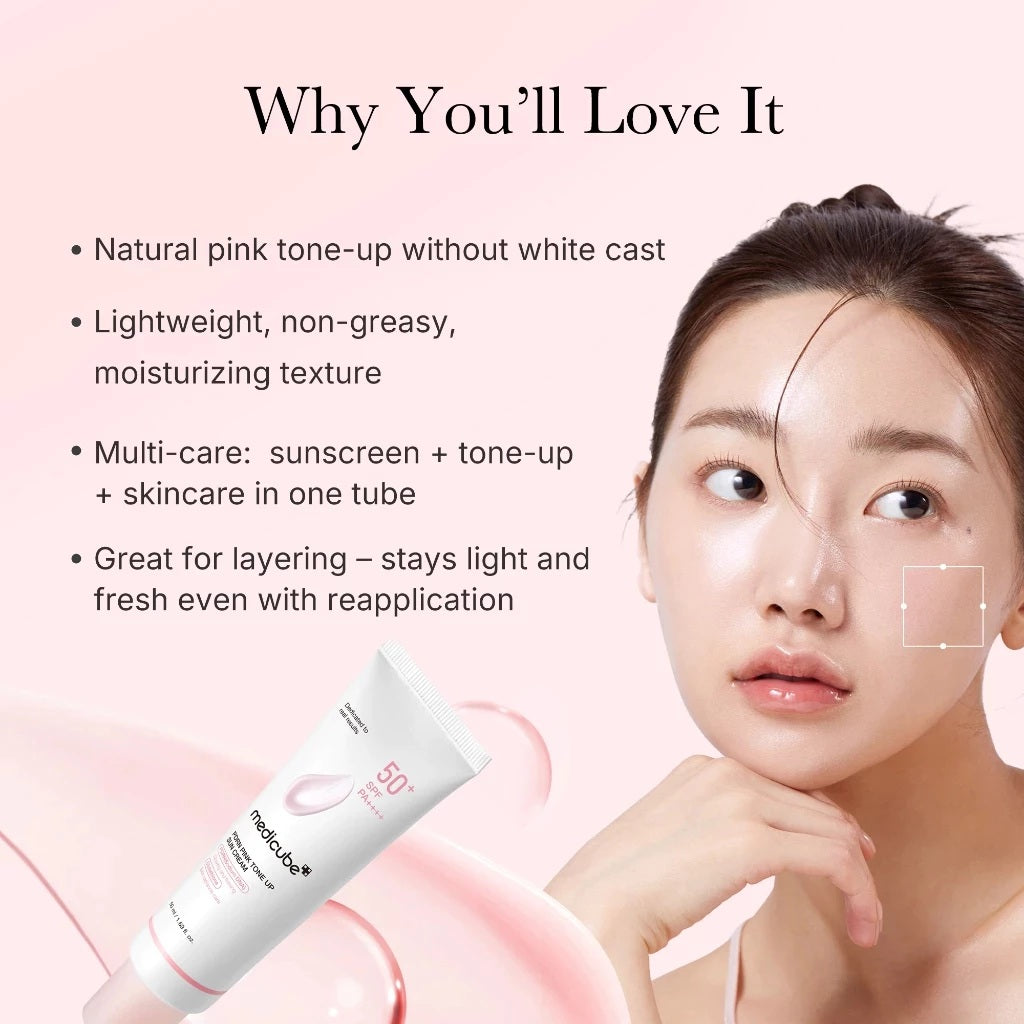 [MEDICUBE] PDRN PINK TONE UP SUN CREAM 50ml