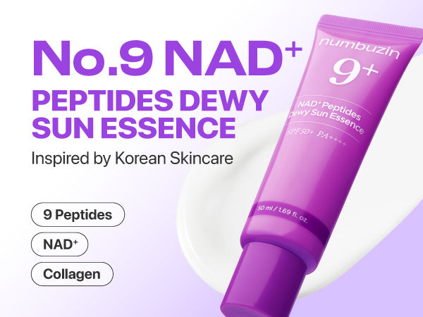 [NUMBUZIN] No.9 NAD+ 9 Peptides Dewy Sun Essence SPF50+ PA++++