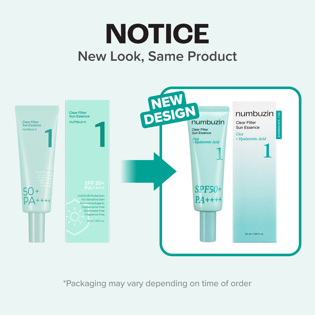 [NUMBUZIN] No.1 Clear Filter Sun Essence SPF50+ PA++++